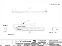 X-keys XK-24 Dimensioned Drawing